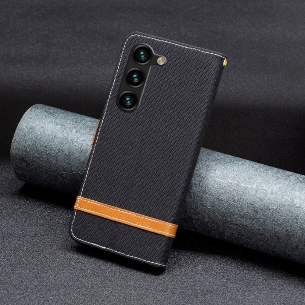 Kožený Kryt Na Samsung Galaxy S24 Plus 5g Látka Na Popruh