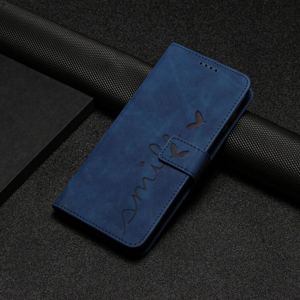 Kožený Kryt Na Samsung Galaxy S24 Plus 5g Úsměv Na Lanyard