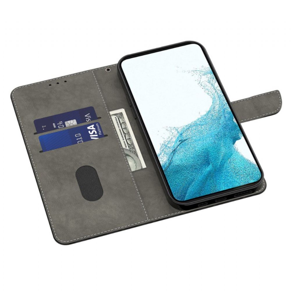 Kožený Kryt Samsung Galaxy S24 Plus 5g Barevné Květiny