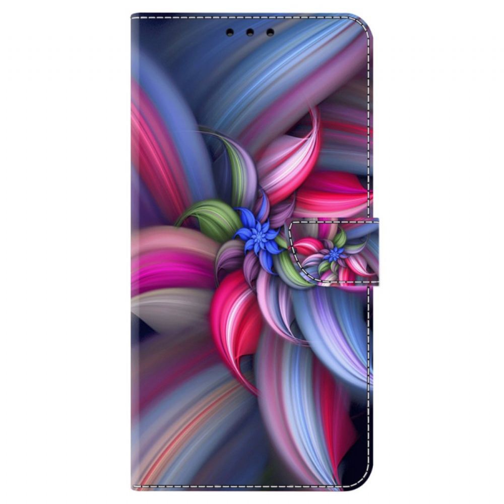 Kožený Kryt Samsung Galaxy S24 Plus 5g Barevné Květiny