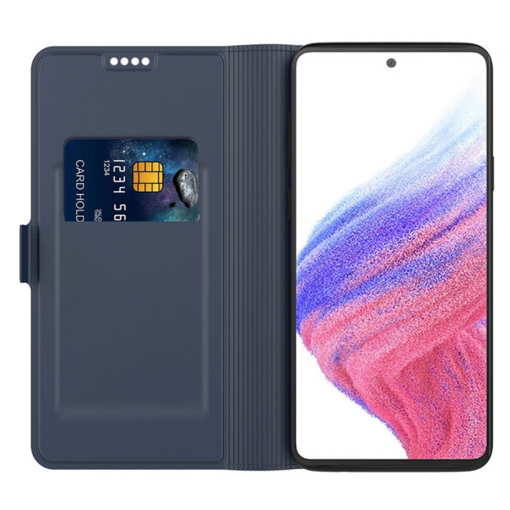 Kožený Kryt Samsung Galaxy S24 Plus 5g Držitel Karty