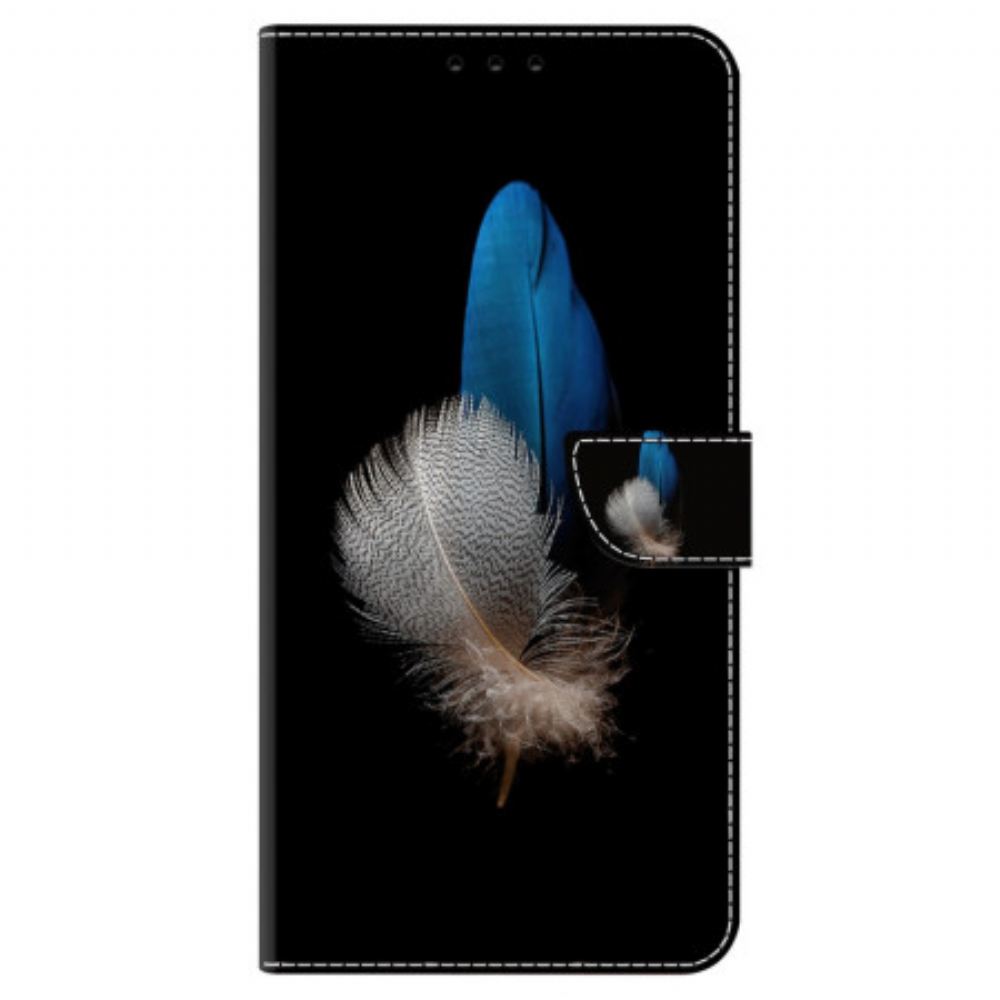 Kožený Kryt Samsung Galaxy S24 Plus 5g Dvě Pera