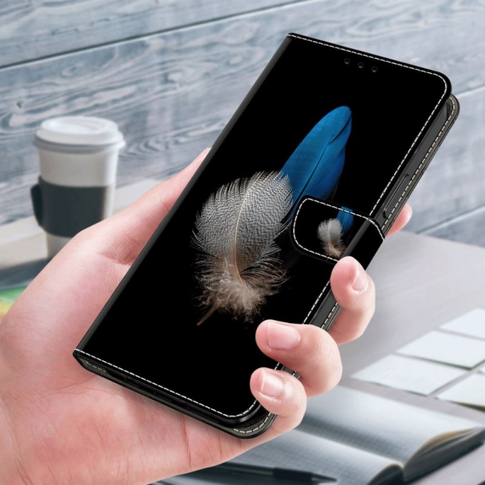 Kožený Kryt Samsung Galaxy S24 Plus 5g Dvě Pera