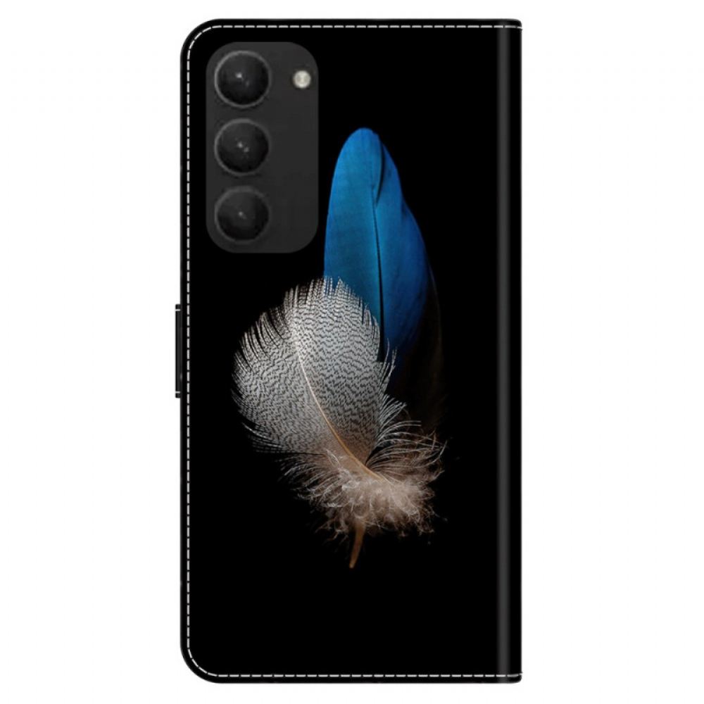 Kožený Kryt Samsung Galaxy S24 Plus 5g Dvě Pera