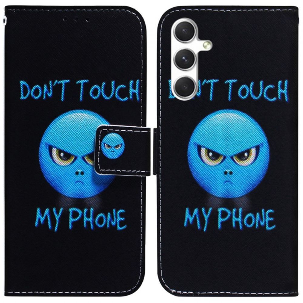 Kožený Kryt Samsung Galaxy S24 Plus 5g Emoji Telefon
