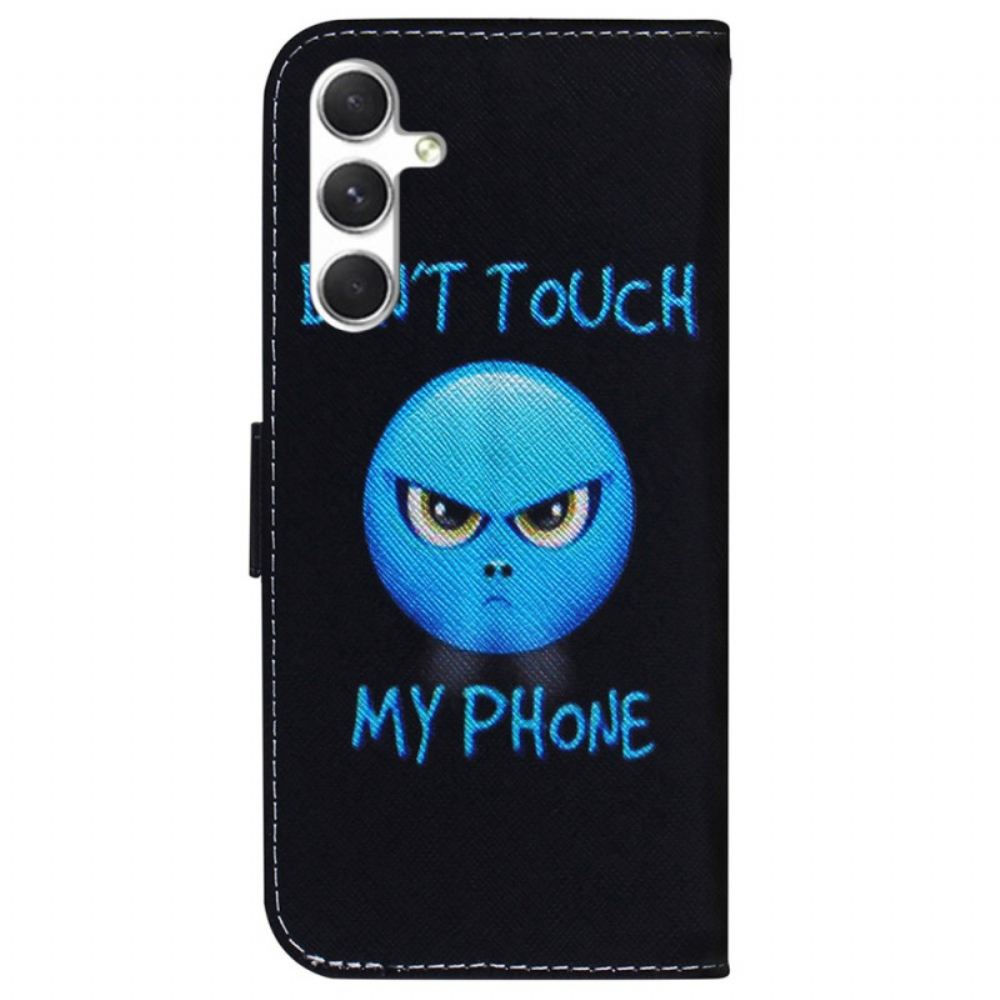 Kožený Kryt Samsung Galaxy S24 Plus 5g Emoji Telefon