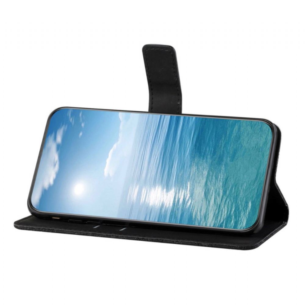 Kožený Kryt Samsung Galaxy S24 Plus 5g Etnické Květiny