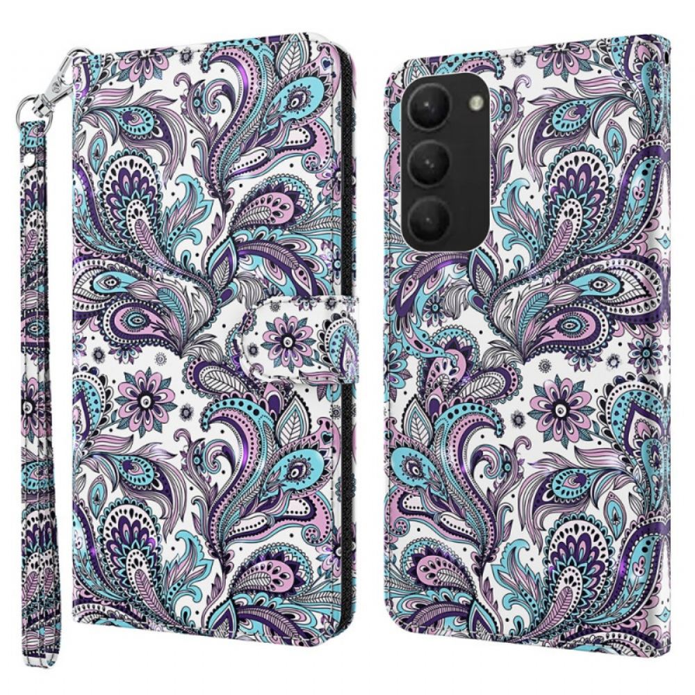 Kožený Kryt Samsung Galaxy S24 Plus 5g Impatiens Bez Ramínek