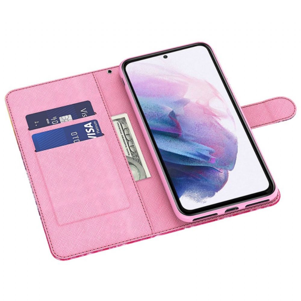 Kožený Kryt Samsung Galaxy S24 Plus 5g Impatiens Bez Ramínek