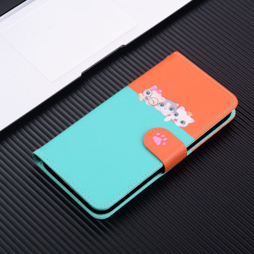 Kožený Kryt Samsung Galaxy S24 Plus 5g Legrační Zvířátka S Popruhem