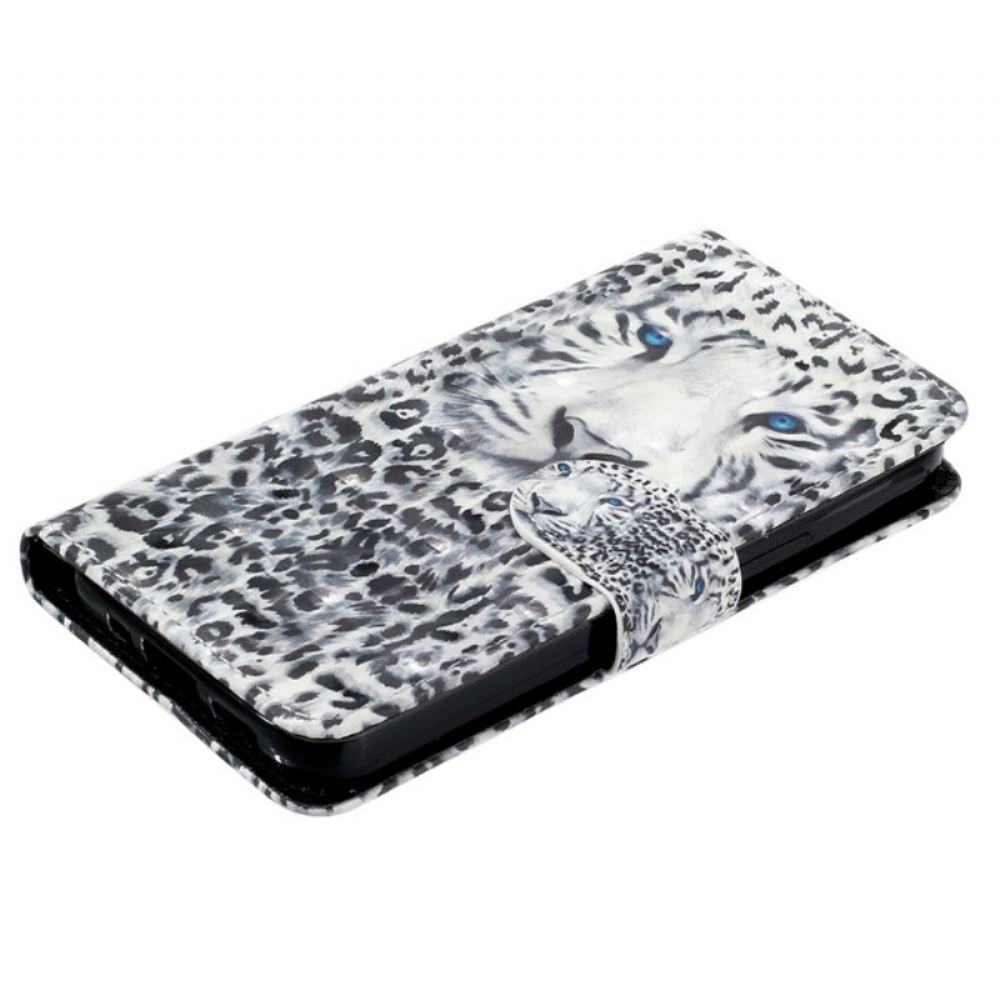 Kožený Kryt Samsung Galaxy S24 Plus 5g Leopardí Popruh