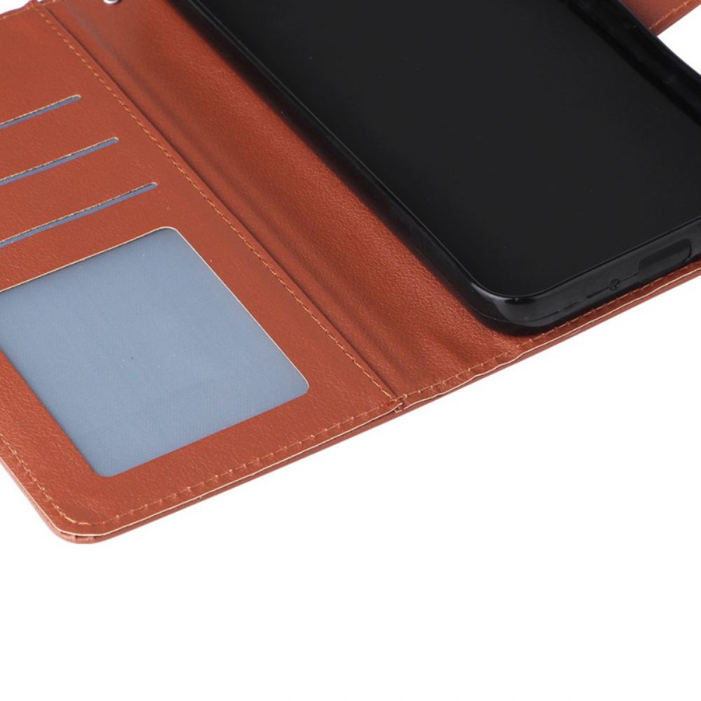 Kožený Kryt Samsung Galaxy S24 Plus 5g Magnetická Spona A Popruh