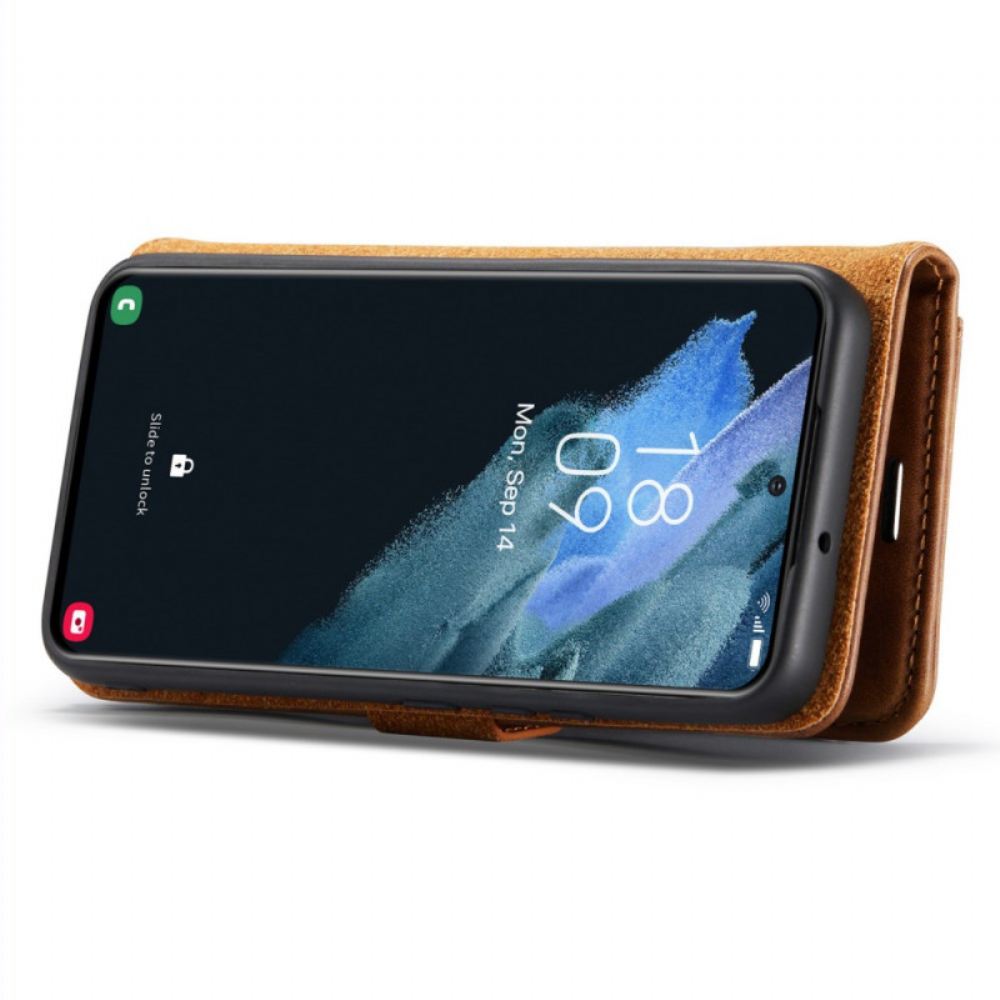 Kožený Kryt Samsung Galaxy S24 Plus 5g Odnímatelný Držák Karet Dg.ming