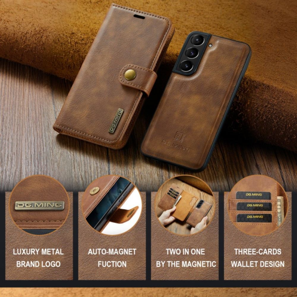 Kožený Kryt Samsung Galaxy S24 Plus 5g Odnímatelný Držák Karet Dg.ming