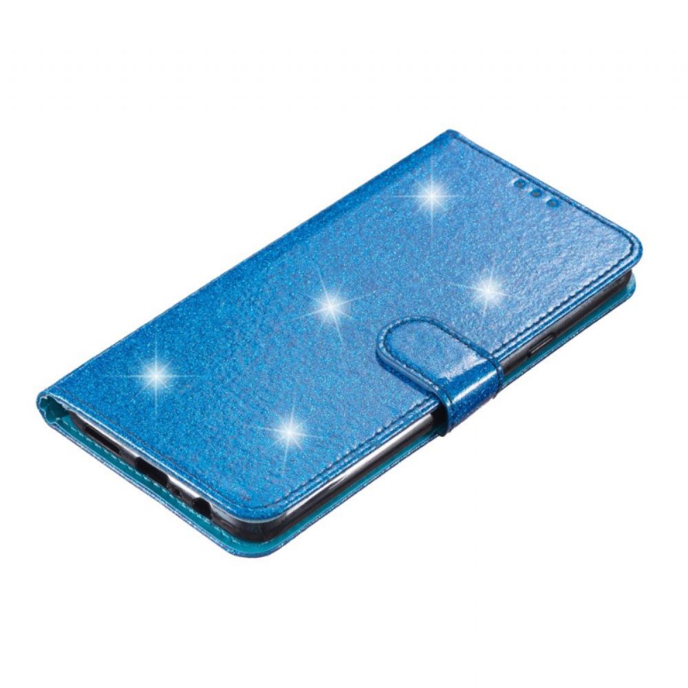 Kožený Kryt Samsung Galaxy S24 Plus 5g Páskové Flitry