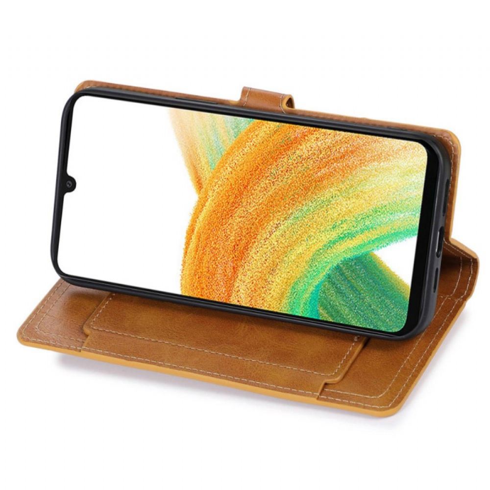 Kožený Kryt Samsung Galaxy S24 Plus 5g Plná Peněženka