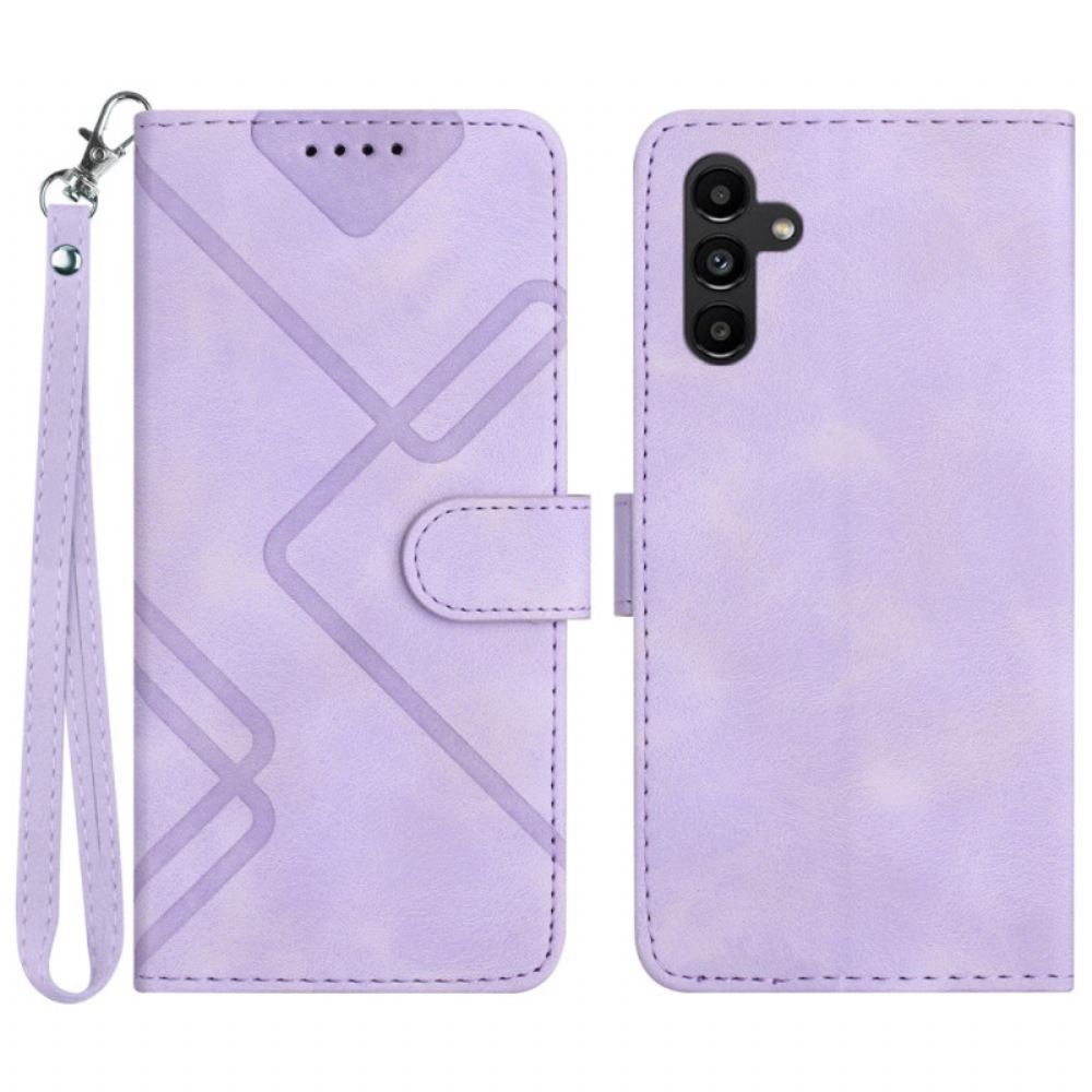 Kožený Kryt Samsung Galaxy S24 Plus 5g Retro Design Popruhu