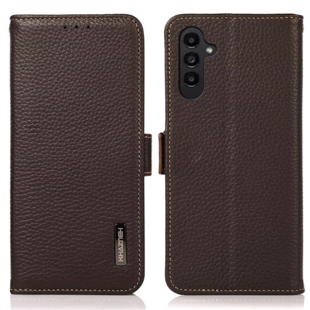 Kožený Kryt Samsung Galaxy S24 Plus 5g S Blokováním Rfid Khazneh