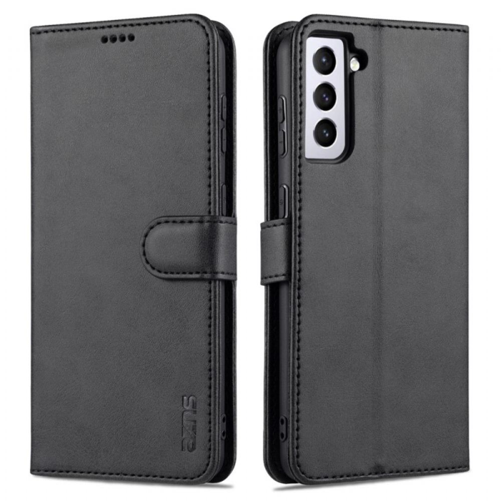 Kožený Kryt Samsung Galaxy S24 Plus 5g Semišový Styl Azns