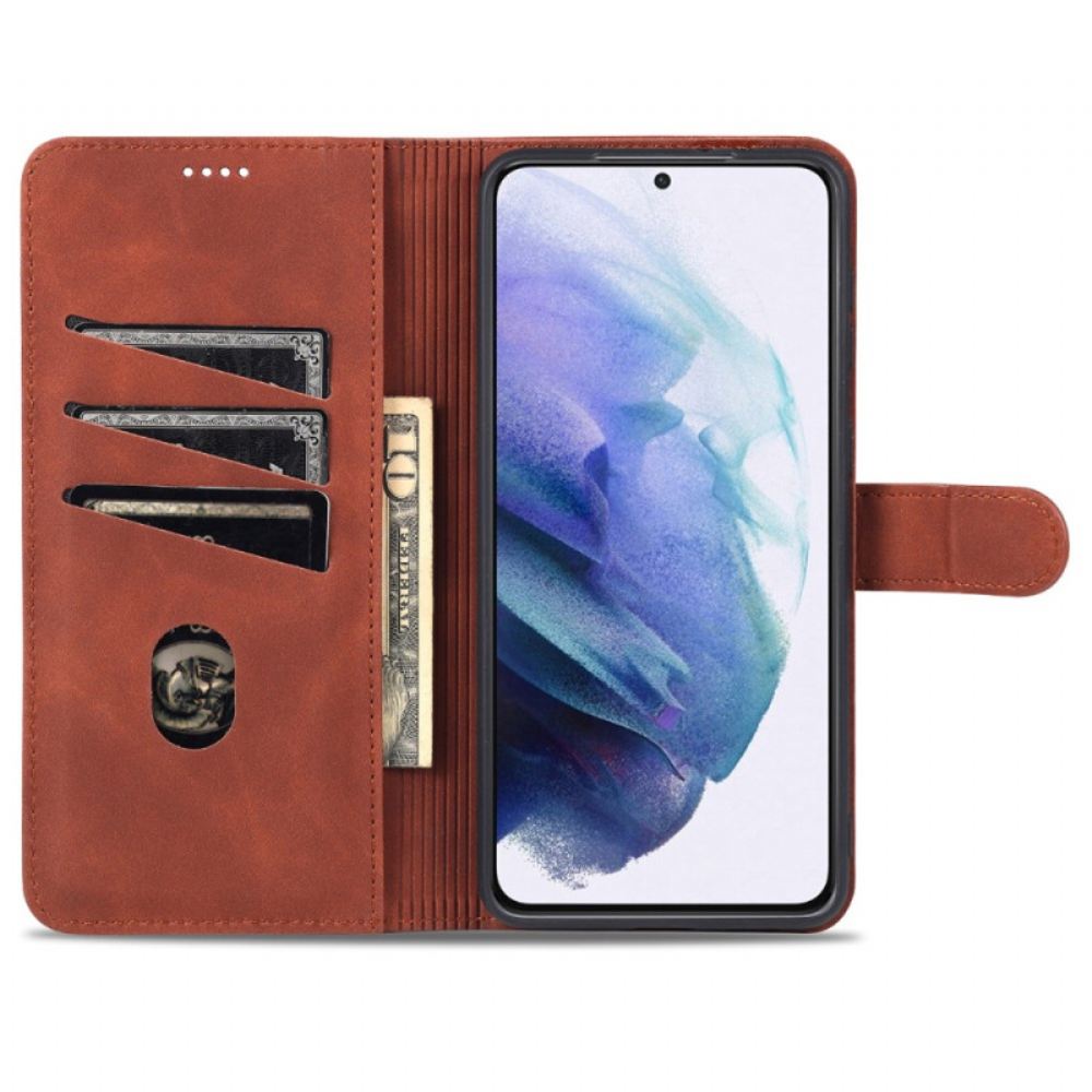 Kožený Kryt Samsung Galaxy S24 Plus 5g Semišový Styl Azns