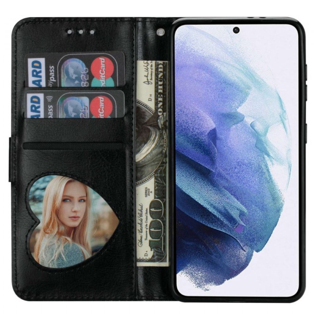 Kožený Kryt Samsung Galaxy S24 Plus 5g Třpytivá Peněženka Na Mince