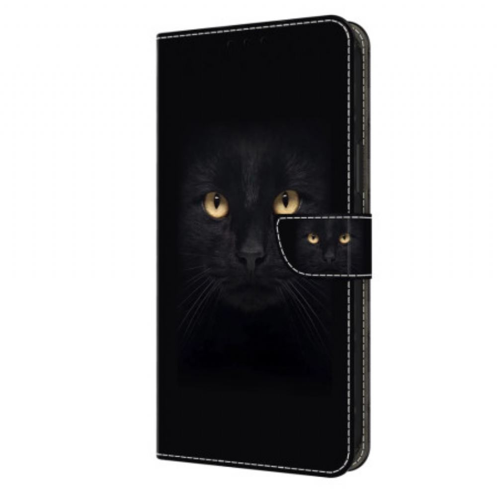 Kožený Kryt Samsung Galaxy S24 Plus 5g Černá Kočka