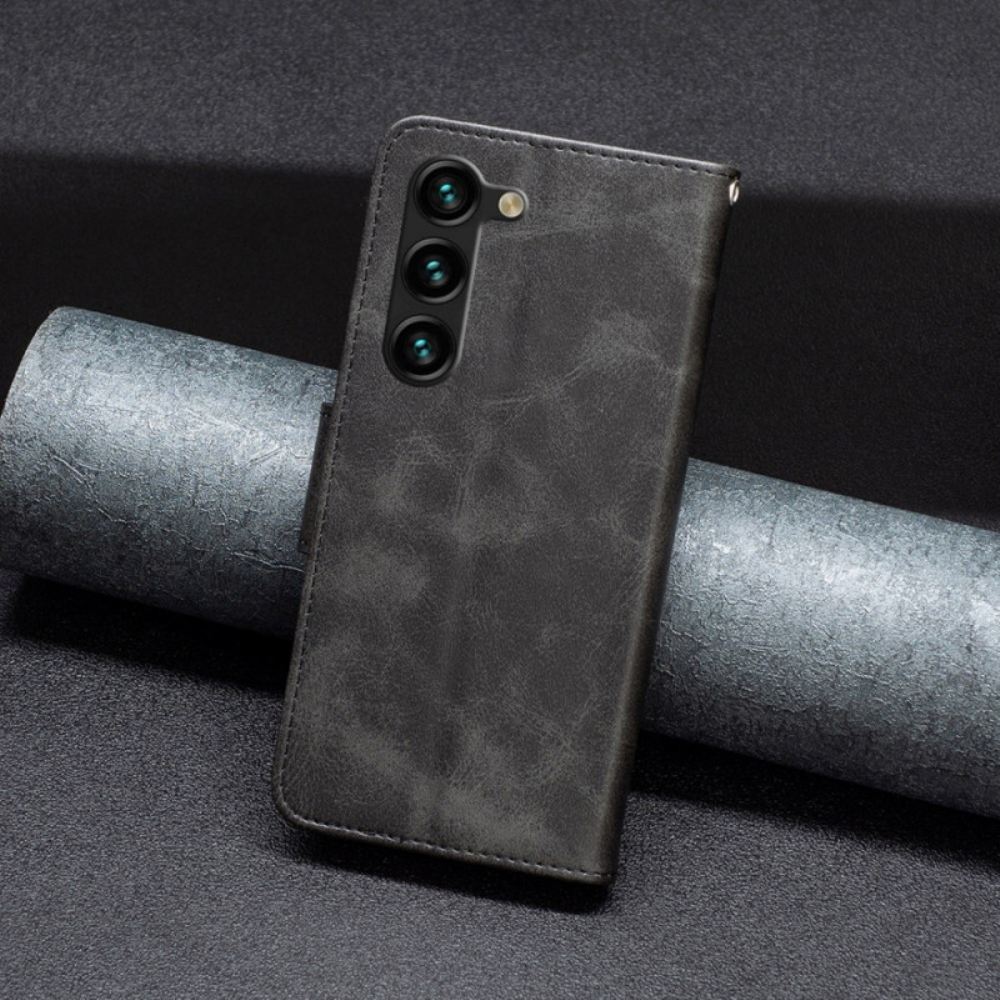 Kožený Kryt Samsung Galaxy S24 Plus 5g Šikmá Spona A Popruh
