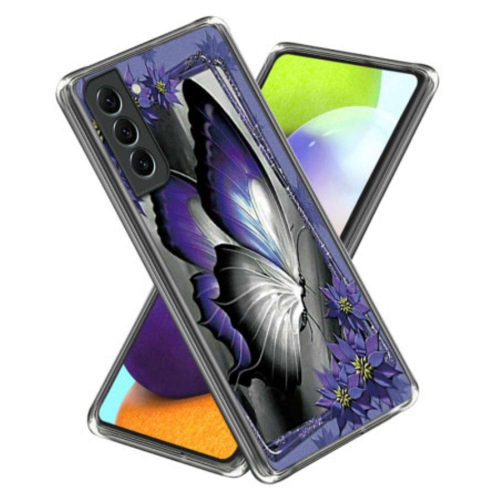 Kryt Na Samsung Galaxy S24 Plus 5g Fialový Motýl