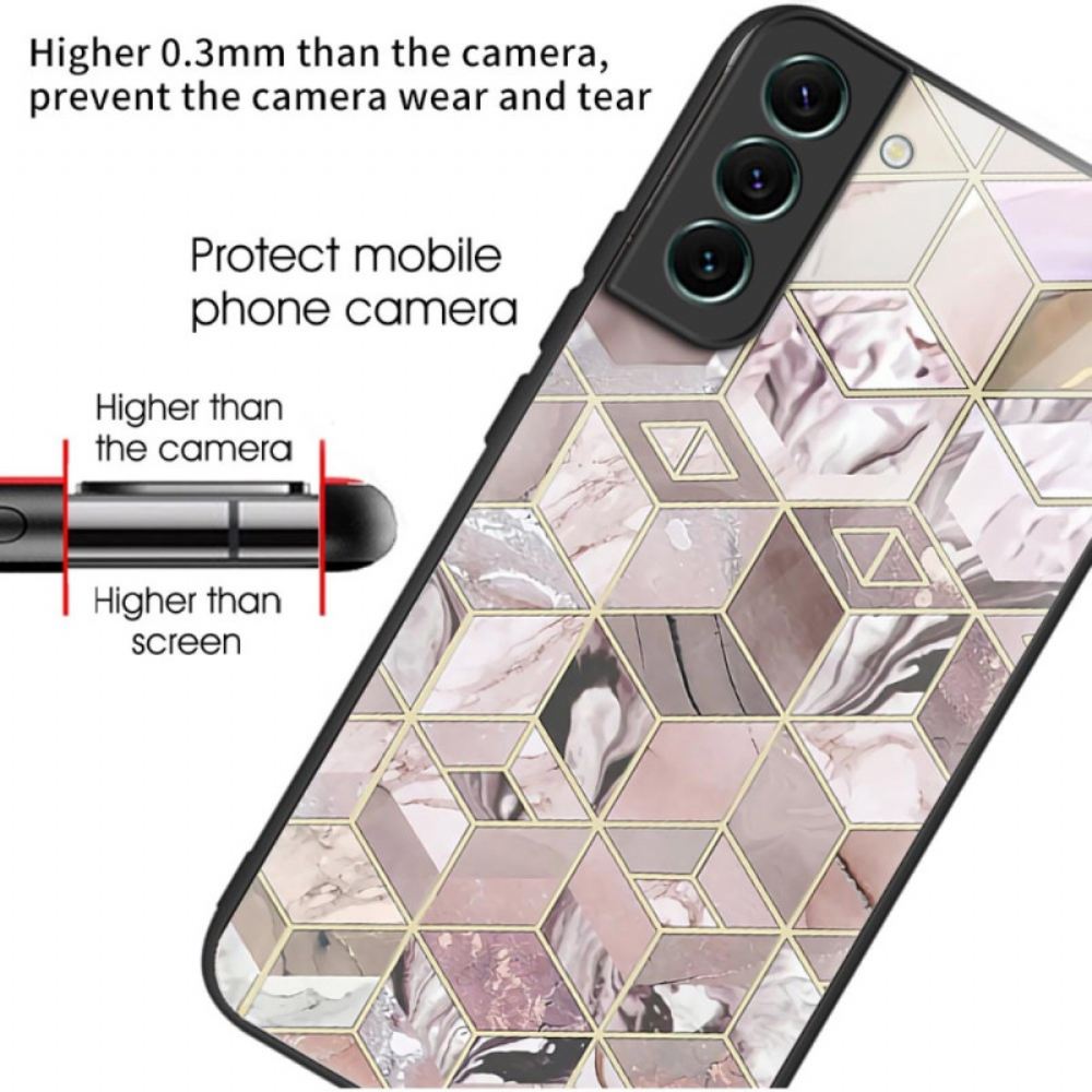 Kryt Na Samsung Galaxy S24 Plus 5g Mramorový Vzor Z Tvrzeného Skla