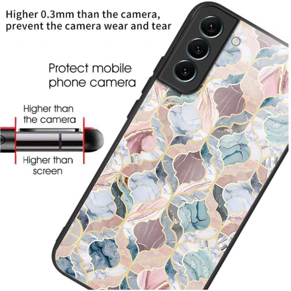 Kryt Samsung Galaxy S24 Plus 5g Kontrastní Mramorové Tvrzené Sklo