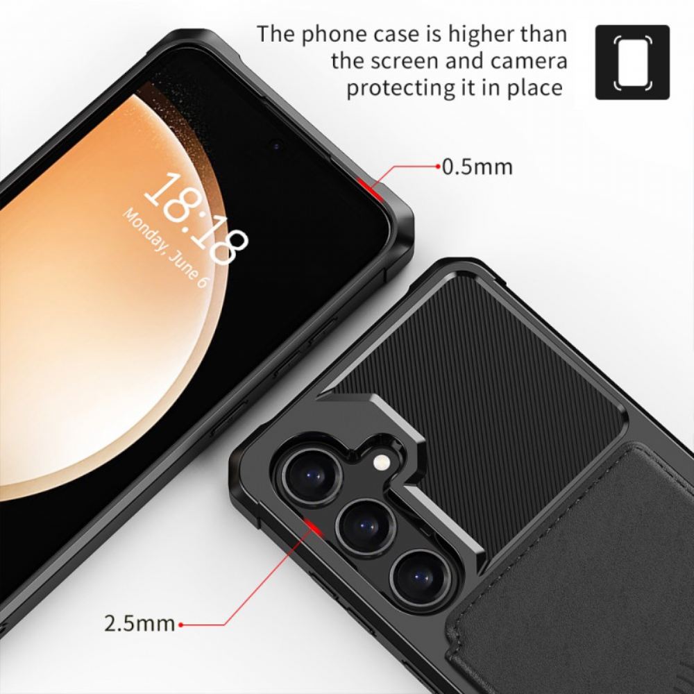 Kryt Samsung Galaxy S24 Plus 5g Magnetický S Držákem Karty