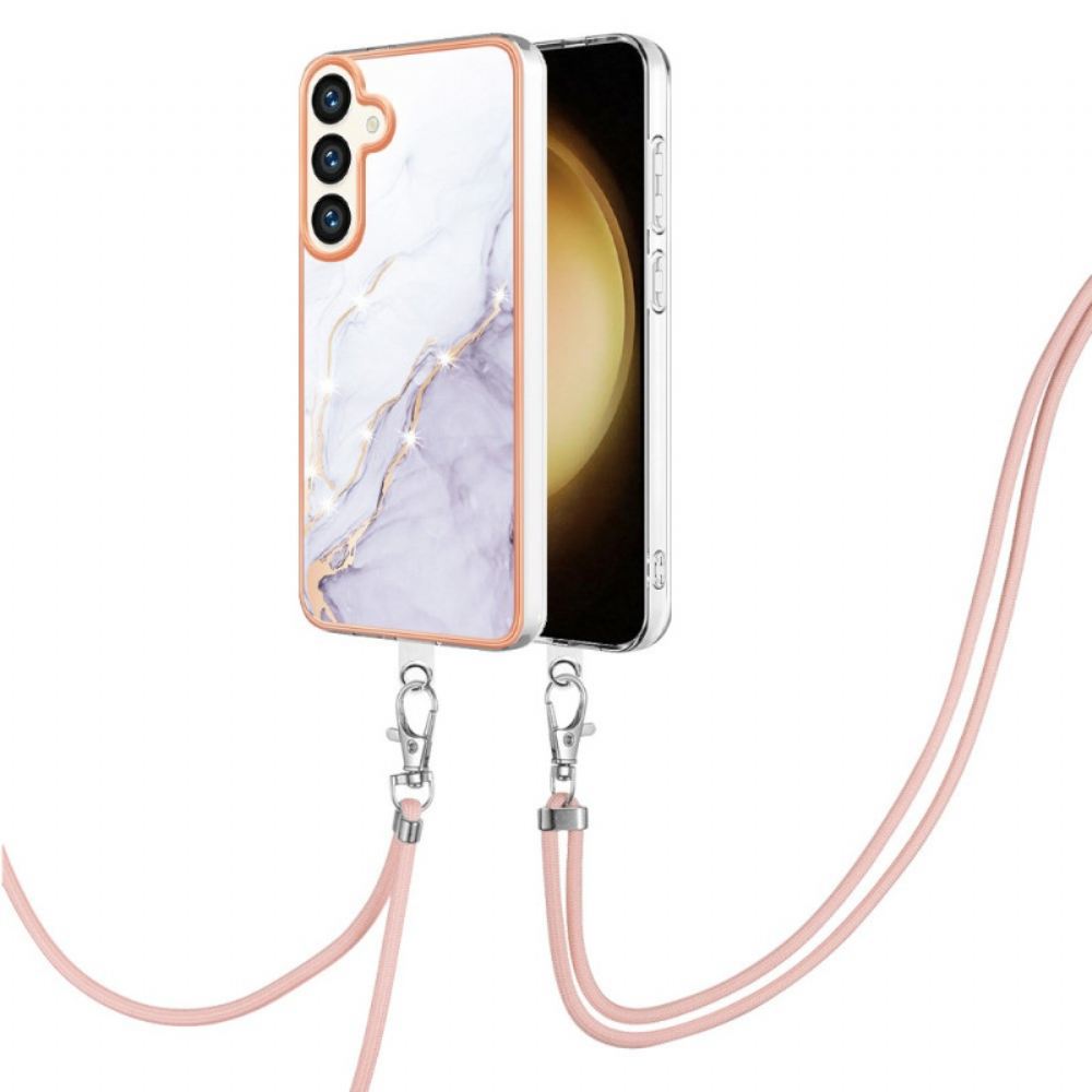 Kryt Samsung Galaxy S24 Plus 5g Mramorovaný Designový Kabel