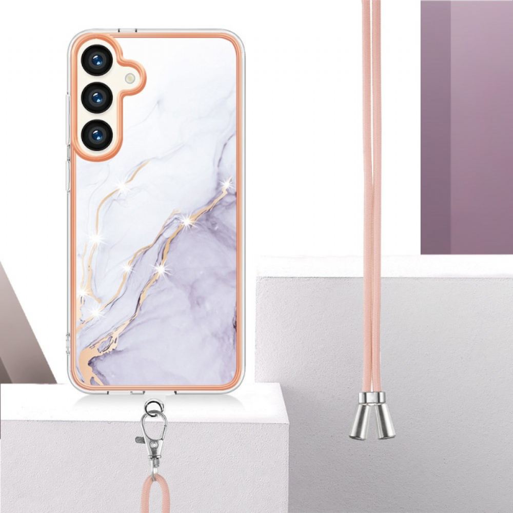 Kryt Samsung Galaxy S24 Plus 5g Mramorovaný Designový Kabel