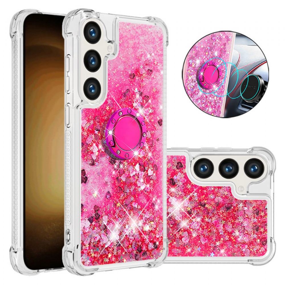 Kryt Samsung Galaxy S24 Plus 5g Podpora Glitter Ring