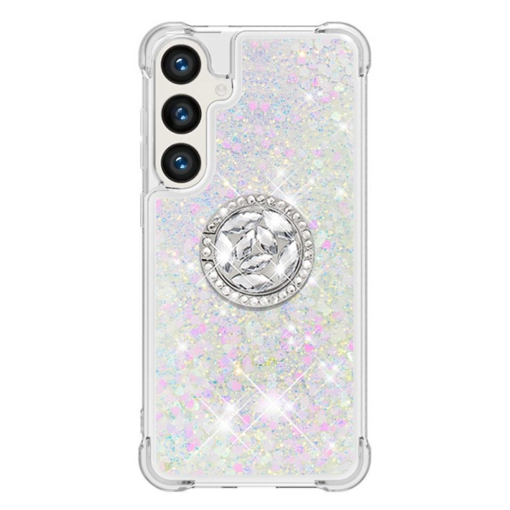 Kryt Samsung Galaxy S24 Plus 5g Podpora Glitter Ring