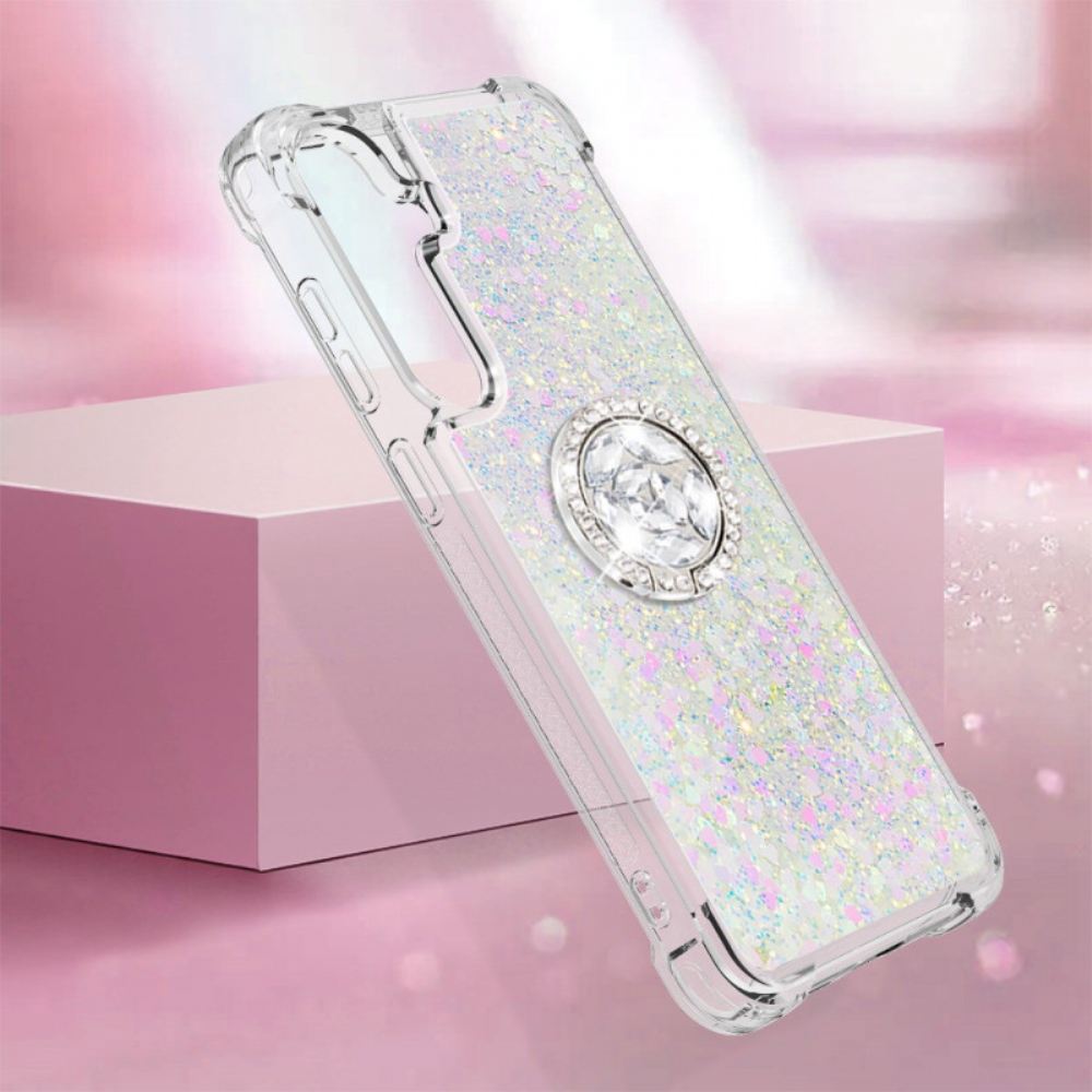 Kryt Samsung Galaxy S24 Plus 5g Podpora Glitter Ring