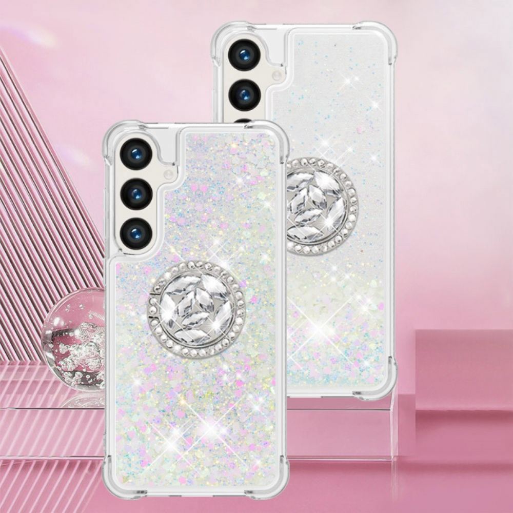 Kryt Samsung Galaxy S24 Plus 5g Podpora Glitter Ring