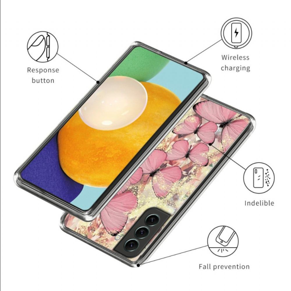 Kryt Samsung Galaxy S24 Plus 5g Růžoví Motýli