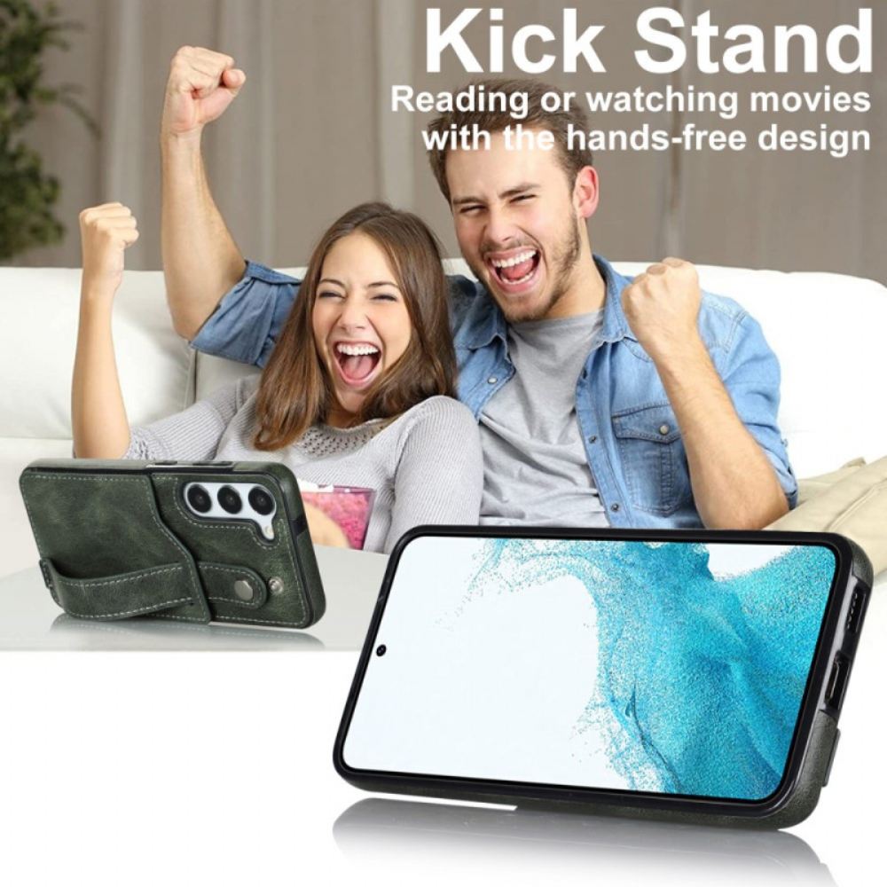 Kryt Samsung Galaxy S24 Plus 5g S Popruhem A Držákem Karty