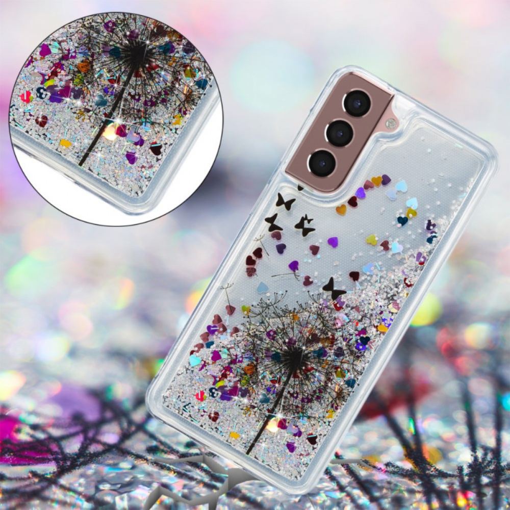 Kryt Samsung Galaxy S24 Plus 5g Tekuté Třpytky Z Pampelišky