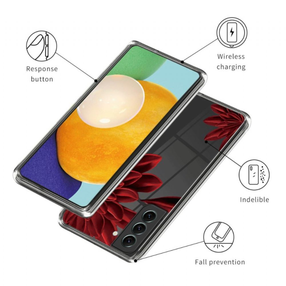 Kryt Samsung Galaxy S24 Plus 5g Červený Květ