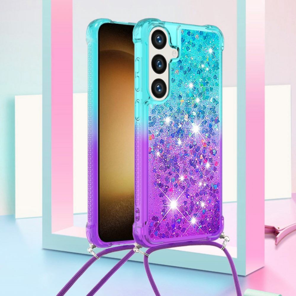 Kryt Samsung Galaxy S24 Plus 5g Šňůra Z Intenzivních Flitrů