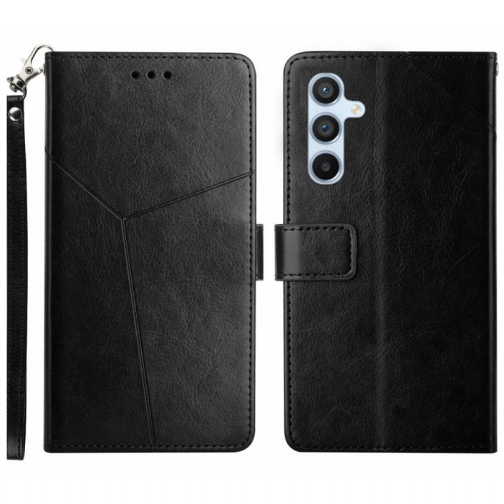 Peněženková Pouzdra Samsung Galaxy S24 Plus 5g Kryty Na Mobil Design Popruhu Y