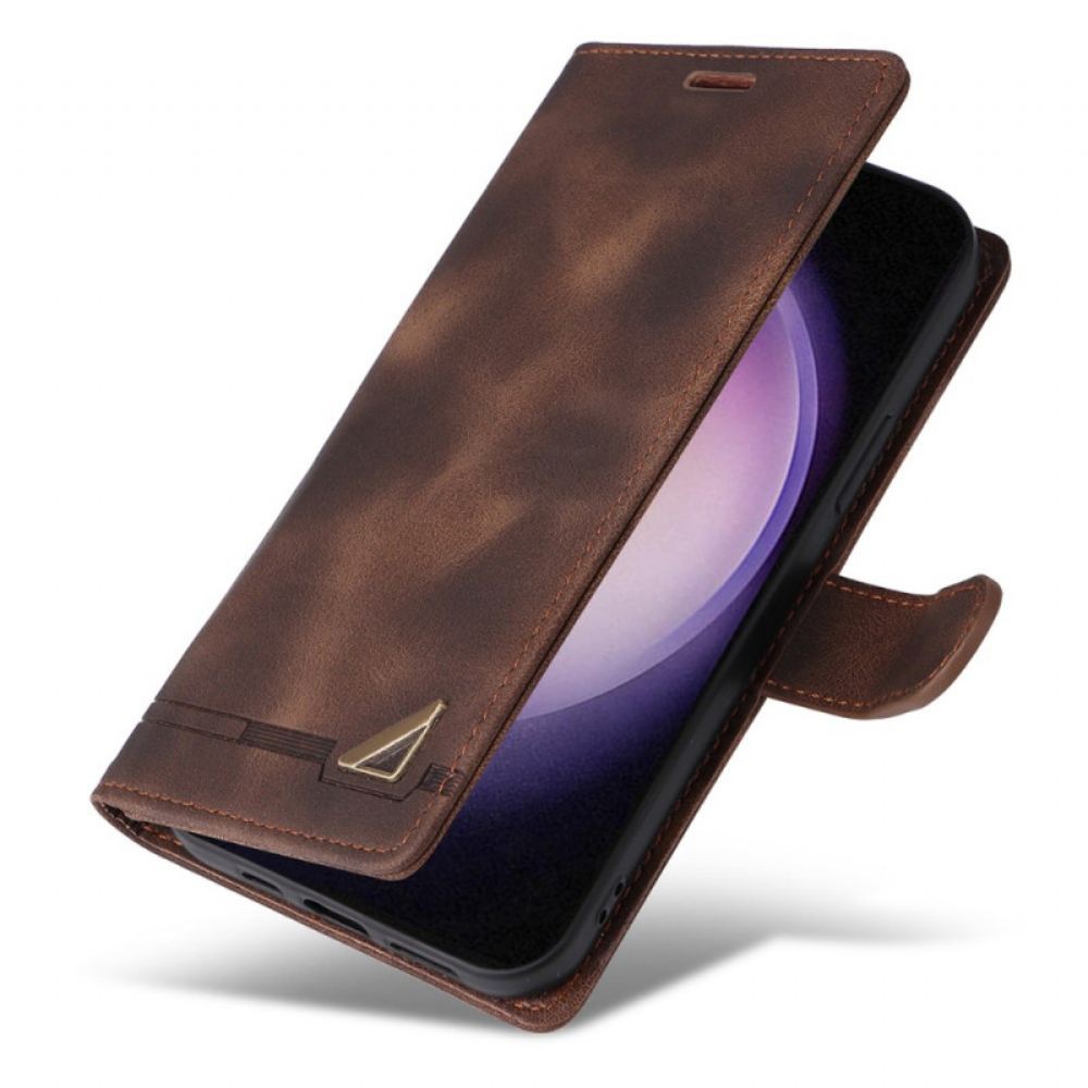 Peněženková Pouzdra Samsung Galaxy S24 Plus 5g Stylový Semišový Design