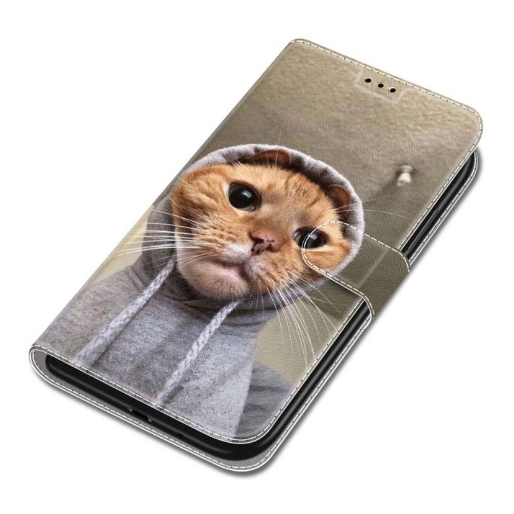 Peněženková Pouzdra Samsung Galaxy S24 Plus 5g Yo Kočka S Popruhem