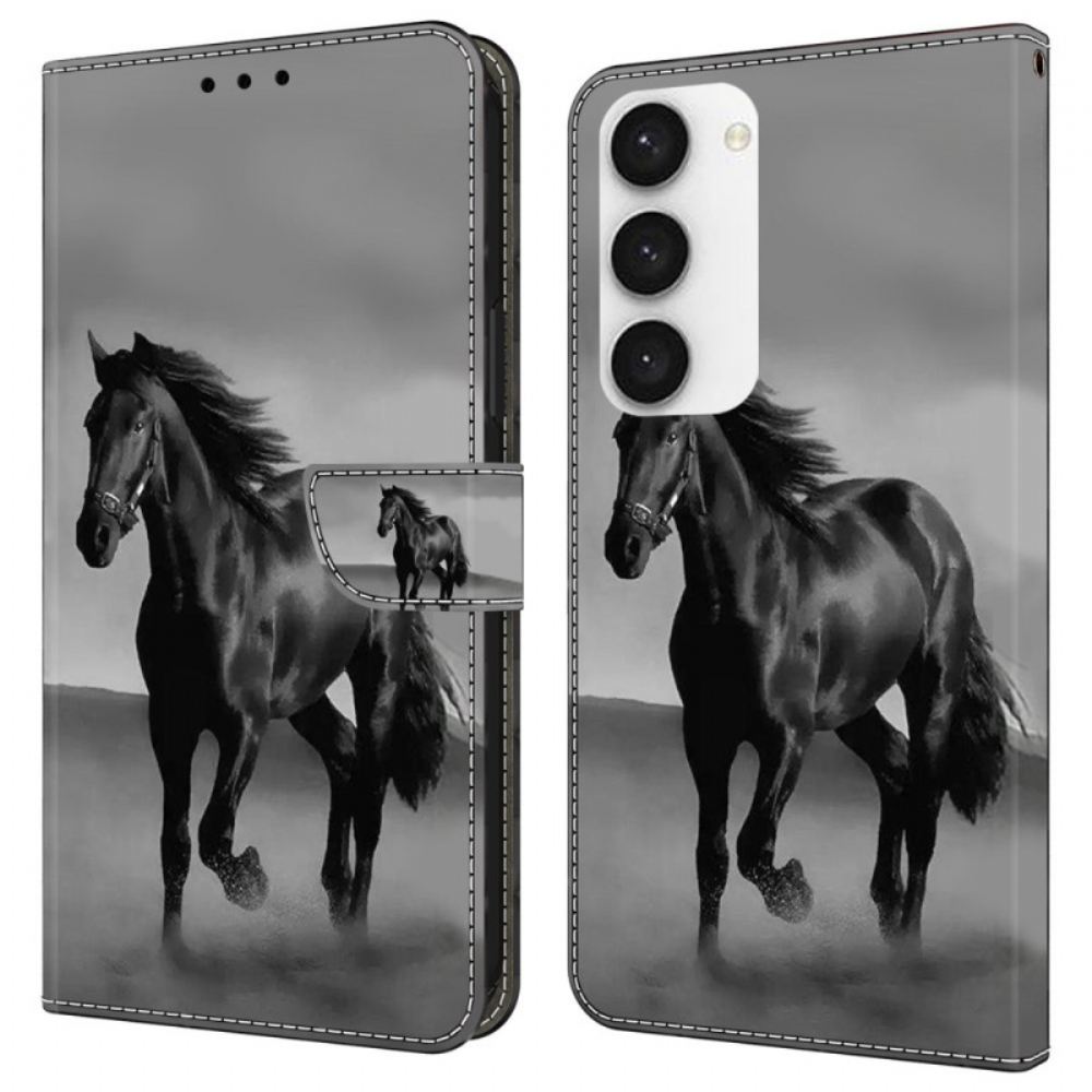 Peněženková Pouzdra Samsung Galaxy S24 Plus 5g Černý Kůň