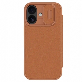 Kožené Pouzdro Folio iPhone 17 Qin Pro Series Nillkin