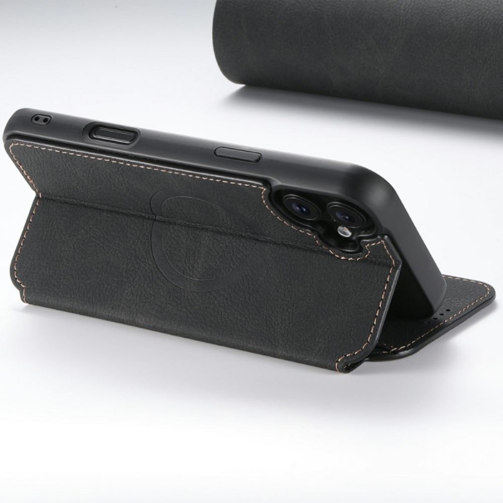 Kožené Pouzdro Folio iPhone 17 Styl Kůže Kompatibilní S Magsafe