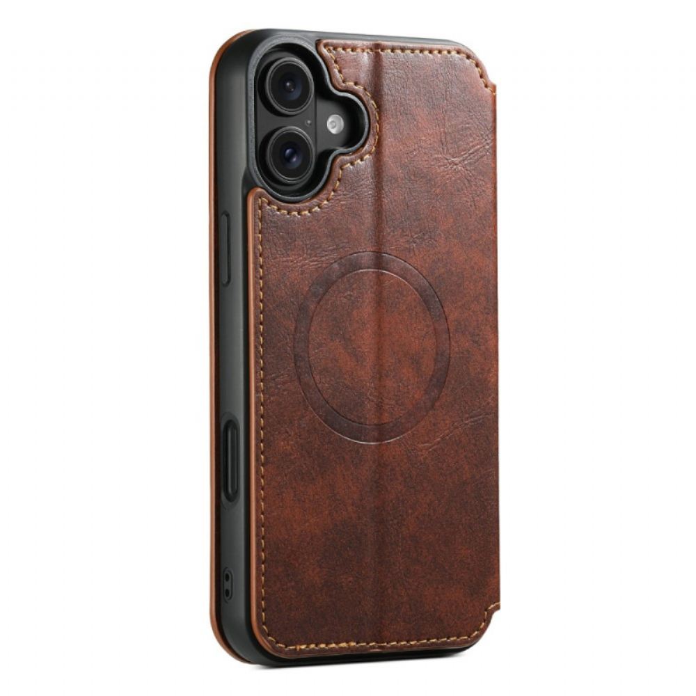 Kožené Pouzdro Folio Na iPhone 17 Kompatibilní S Magsafe