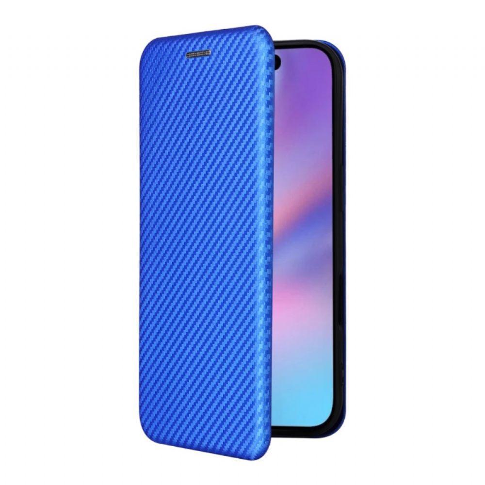 Kožené Pouzdro Folio Na iPhone 17 Uhlíková Vlákna